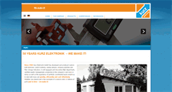 Desktop Screenshot of kurzelektronik.de